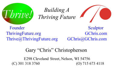 Thrive and GChris business card
